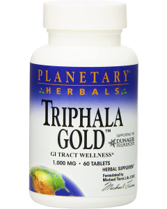 Planetary Herbals Triphala Gold 1000 mg, 60 Tablets