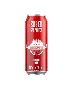 Sober Carpenter Non-Alcoholic Irish Red Ale Beer - Front view