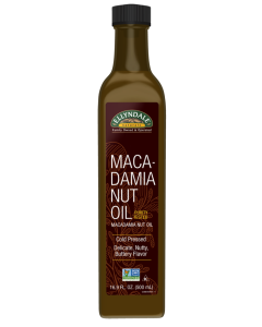 NOW Foods Macadamia Nut Cooking Oil in Glass Bottle - 16.9 fl. oz.