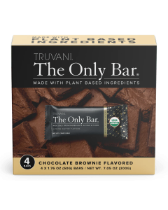 Truvani The Only Bar Chocolate Snack Bar - 4 Count, 7.05oz. - Front view