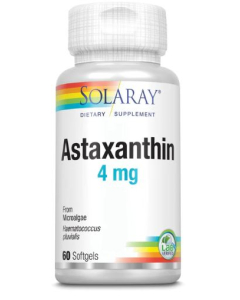 Solaray Astaxanthin, 4mg, 60 Softgels