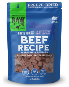 Raw Dynamic Beef Freeze Dried Food for Dogs, 5.5oz.