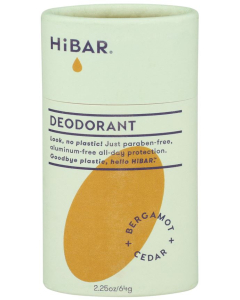 HiBAR Bergamot + Cedar Deodorant, 2.25 oz.