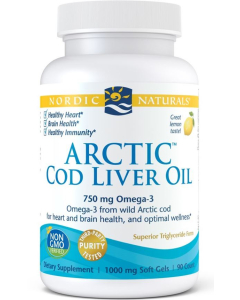 Nordic Naturals Arctic Cod Liver Oil, 90 Softgels