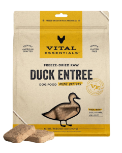 Vital Essentials Duck Entree Mini Patties Dog Food - Front view