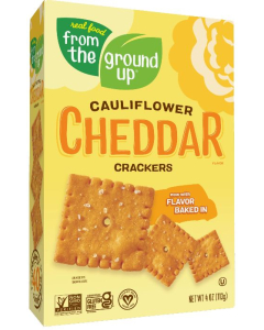 From The Ground Up Cheddar Cauliflower Crackers, 4 oz.
