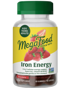MegaFood Iron Energy Gummies - Front view