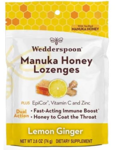 Wedderspoon Manuka Honey Lozenge Ginger Lemon - Main
