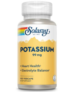 Solaray Potassium, 99mg, 100 Capsules