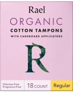 Rael Organic Cotton Tampons Regular - Front view
