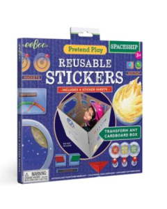 Eeboo Spaceship Reusable Stickers - Main