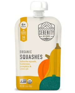 Serenity Kids Organic Butternut Squash Babyfood, 3.5 oz.