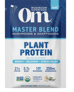 Om Master Blend Plant Protein Creamy Vanilla - Front view