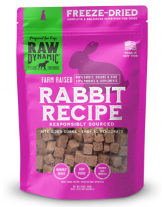 Raw Dynamic Freeze-Dried Raw Rabbit Treats - Front view