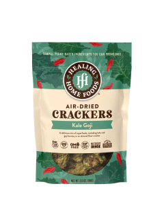 Healing Home Foods Air-Dried Kale Goji Crackers 3.5 oz.