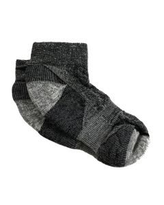 Maggie's Organic Wool Urban Trail Ankle Sock, Black Color, Size 9-11