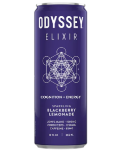 Odyssey Elixir Blackberry Lemon Twist Sparkling Mushroom Elixir - Front view