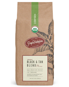 Papa Nicholas Black & Tan Blend Ground, 12 oz.
