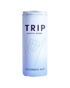 Trip Mindful Blend Cucumber Mint Lightly Sparkling Drink - Front view