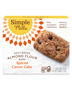 Simple Mills Spiced Carrot Cake Soft Baked Bars