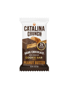 Catalina Crunch Dark Chocolate Cookie Bar with Peanut Butter Flavor - Front view