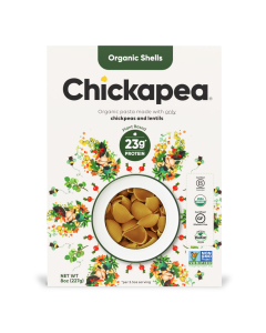 Chickapea Organic Chickpea & Lentil Shell Pasta, 8 oz.