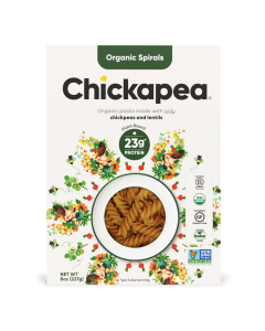 Chickapea Organic Chickpea & Lentil Spiral Pasta, 8 oz.