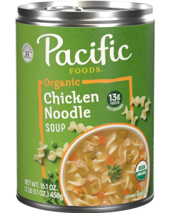 Pacific Foods Organic Chicken Noodle Soup - Front view