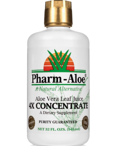 Pharm-Aloe 4X Concentrate Aloe Vera Leaf Juice, 32 fl. oz.