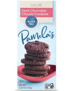 Pamela's Gluten Free Dark Chocolate Chunk Cookies, 5.29 oz.