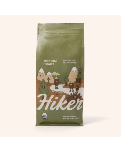 Hiker Coffee Medium Roast Coffee Ground - Front view
