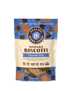 Healing Home Foods Dunkable Chocolate Chip Biscotti