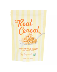 The Real Cereal Co. Organic Rice Crisps - Front view