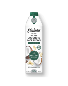 Elmhurst Unsweetened Coconut & Cashew Milk - Front view