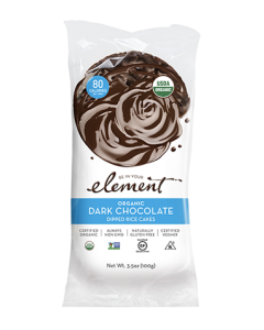 Element Organic Dark Chocolate Dipped Rice Cakes, 3.5 oz.