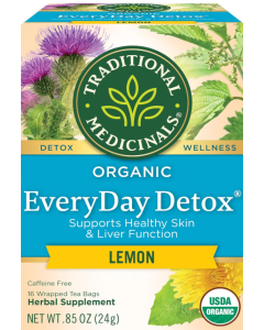 Traditional Medicinals EveryDay Detox® Lemon, 16 Tea Bags