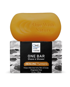 One With Nature Shave and Shower Healing Turmeric Fragrance Free - Front view