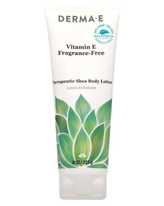 Derma E Vitamin E Shea Body Lotion, Fragrance-Free & Therapeutic, 8 oz.