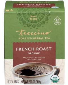 Teeccino French Roast Chicory Roasted Herbal Tea, 10 Tea Bags