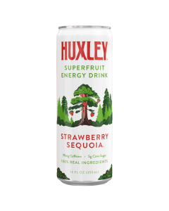 Huxley Superfruit Energy Drink Strawberry Sequoia - Front view