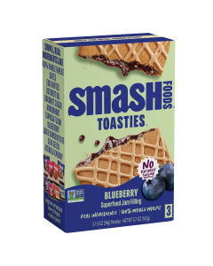 Smash Foods Blueberry Toasties - Front view