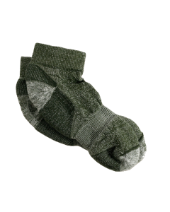 Maggie's Organic Wool Urban Trail Ankle Sock, Green Color, Size 10-13