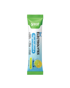 Great Naturally Electrolytes Hydration+ Lemon Lime Stick - Front view