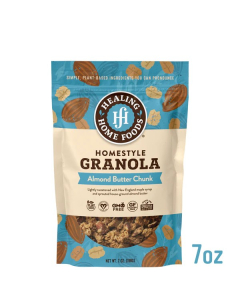 Healing Home Foods Homestyle Almond Butter Chunk Granola 7 oz.