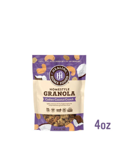 Healing Home Foods Homestyle Cashew Coconut Crunch Granola 4oz.