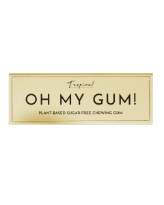Oh My Gum Plant Based Chewing Gum Tropical - Front view