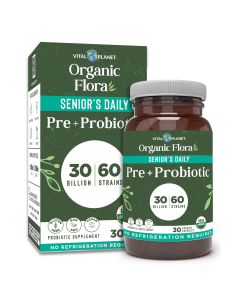 Vital Planet Organic Flora Senior’s Daily Probiotic - Front view