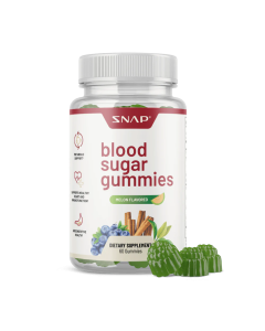 Snap Supplements Sugar-Free Blood Sugar Gummies Melon Flavor - Front view