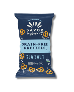 Savor by Suzie Sea Salt Grain-Free Pretzels - Front view