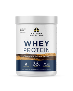 Ancient Nutrition Whey Protein Chocolate Peanut Butter - Front view